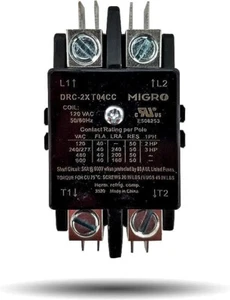 HeatPump Contactor Replacement 2 Pole 40 Amp 24V AC Coil HVAC 50A 40A 30A DPA2L - Picture 1 of 8