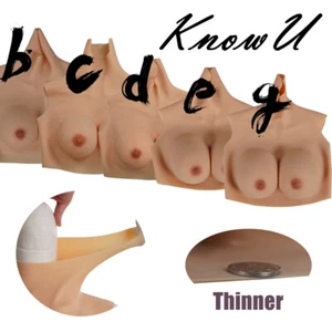 Pecho de silicona más delgado copa B-G pechos transexuales para disfraces transgénero - Imagen 1 de 17