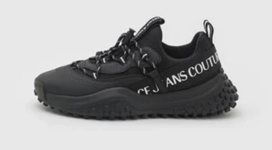 Versace Jeans Couture Hyber Sneakers - Fabric - Black 43 9.5 US  - Picture 1 of 5