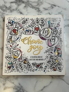 New Choose Joy Adult Coloring Book of Gratitude and Wonder - Picture 1 of 12