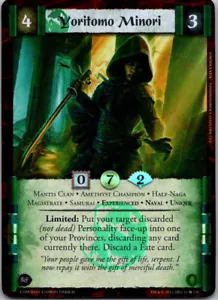L5R CCG CoM Coils of Madness Yoritomo Minori FOIL - Bild 1 von 1