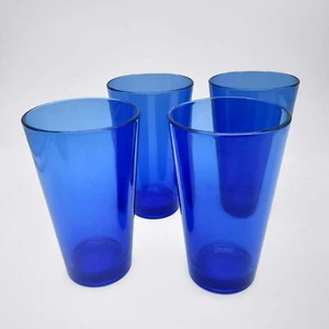 Libbey Wassergläser Kobaltblau Becher Flared 16 oz 4er Set - Bild 1 von 4