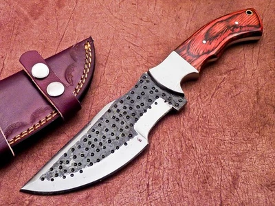 Hoja de acero al carbono hecha a mano personalizada camping caza espiga completa rastreador 5334 Foto 1 de 4