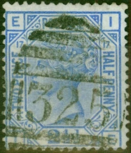 GB 1880 2 1/2d blu SG142 pl.17 usato in ottime condizioni - Foto 1 di 1