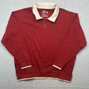 Taylor Swift RED Quarter-Zip Pullover Sweatshirt Size XL Soundtrack Lyrics - Picture 1 of 10