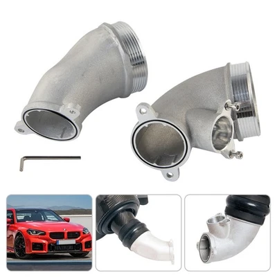 Intake Cast Turbo Inlet Elbows Aluminum Pipe For BMW S58 M2 M3 M4 G80 G82 G87 - Image 1 of 4