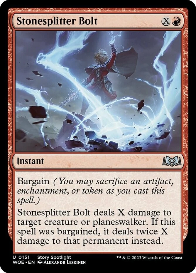x1 Stonesplitter Bolt - Wilds of Eldraine - NM - MTG - Image 1 of 1