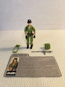 GI Joe 1985 Lady Jaye Vintage ARAH Action Figure 100% Complete with File Card - Picture 1 of 6