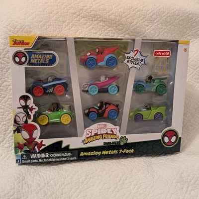 Marvel Spidey & His Amazing Friends Amazing Metals Exclusivo 7pk 6 pulgadas Diecast Foto 1 de 4