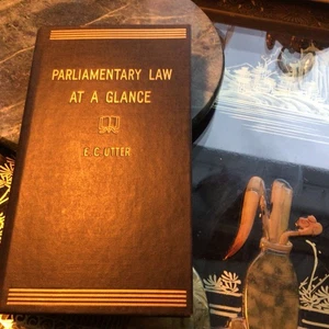 Parliamentary Law At A Glance E C Utter Vtg 1949 Hardback Roberts Rules Of Order - Foto 1 di 8