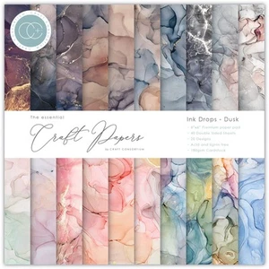 Ink Drops-Dusk, 20 Designs Double-Sided Paper Pad 6"X6" 40/Pkg - Picture 1 of 3