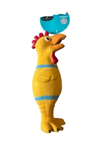 Multipet Champion Chicken Latex Super Honker Squeaky 10" Dog Toy Soft - Picture 1 of 1