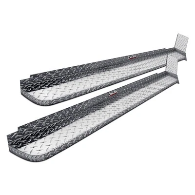 For Ford F-250 Super Duty 1999-2010 Dee Zee 6" Brite-Tread Silver Running Boards - Image 1 of 4