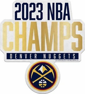 Denver Nuggets 2023 NBA Champions 18 Inch Shape Cut Pennant Home Decor Soft Felt - Picture 1 of 1