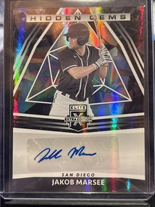 Panini Elite 2022 edición extra Jakob Marsee gemas ocultas automático RC HGJM - Imagen 1 de 3