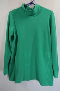 J Jill Fit Pullover Fleece Womens Size Small Cowl Neck Kangaroo Pocket - Picture 1 of 10