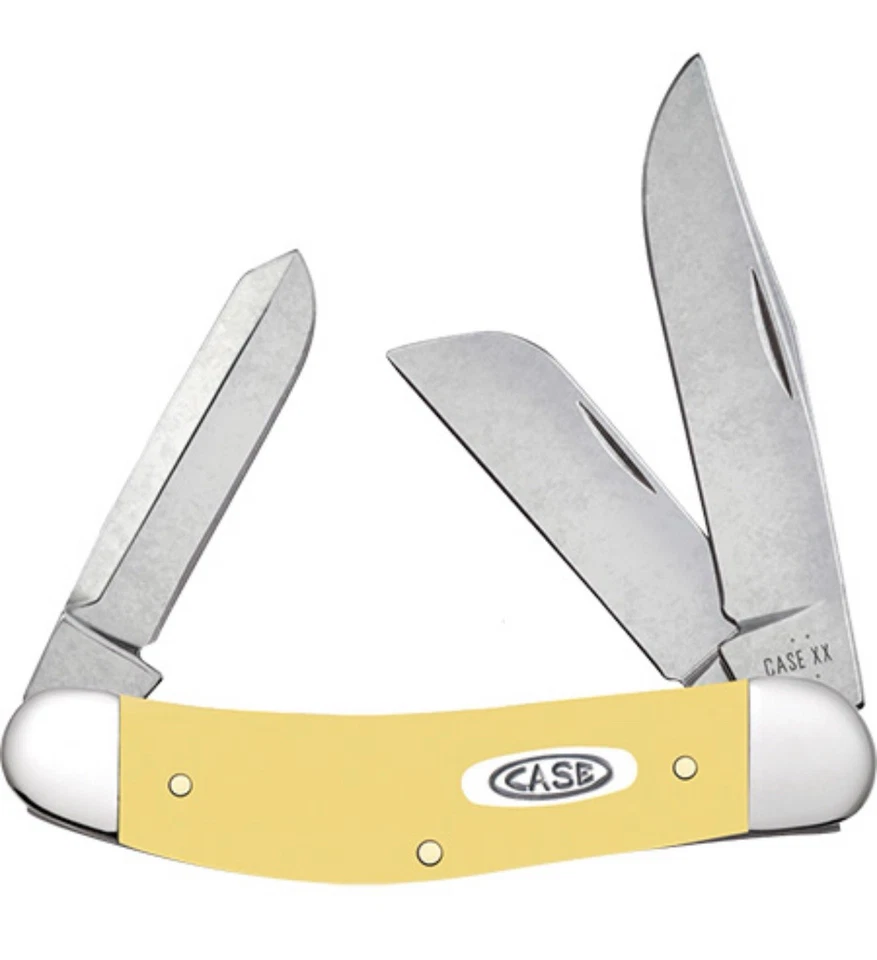 Navaja de Bolsillo Case XX USA 2025 Amarillo Suave Sintético 30118 Carbono Sowbelly Foto 1 de 1