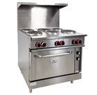 NEW 36" 6 Burner Electric Range Standard Oven Sealed Element 208V 3 Phase NSF