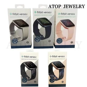 Reloj inteligente Fitbit Versa 2 salud y estado físico rastreador de actividad tallas S y L FB507 - Imagen 1 de 12