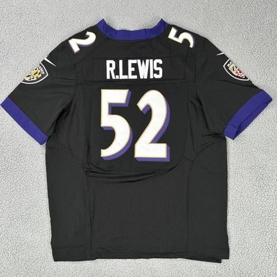 Футболка с нашивками мужская Nike On Field Ray Lewis No52 Baltimore Ravens 44 черная домашняя - Изображение 1 из 4