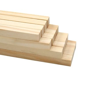 Palos de madera de balsa largos de 14 unidades clavijas cuadradas para proyectos de manualidades hágalo usted mismo - Imagen 1 de 6