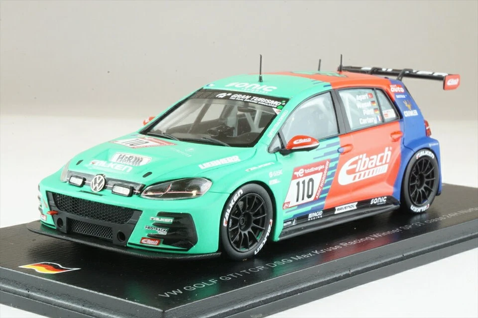 Spark 1/43 VW Golf GTI TCR DSG #110 2023 Nürburgring 24h Winner E. Asari Diecast - Immagine 1 di 2