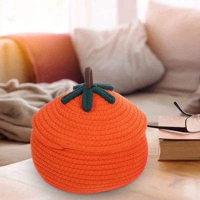  Cestino Di Stoccaggio Della Corda Cotone Cestini Portaoggetti Intrecciati - Immagine 1 di 4