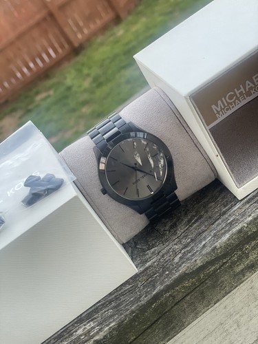 Orologio Michael Kors MK8507 Slim Runway Nero Acciaio Inox 44mm