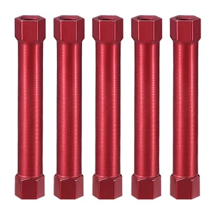 5Pack Hex Aluminum Standoff Spacer Column M3x50mm Red - Picture 1 of 3