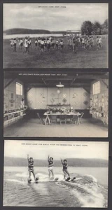 KENT, CT ~ 3 PCs, KEN-WOOD SUMMER CAMP FOR GIRLS, ARTVUE PUB ~ dated 1935 - Picture 1 of 2