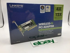 Adaptateur PCI sans fil Linksys WMP300N-N avec emballage scellé - GRATUIT S/H - Photo 1/4