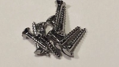 REYHER 10 Chrom Schrauben Holzschrauben DIN 95 3,0x16 mm Messing verchromt Bootsbau