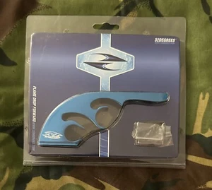 32 Degrees Gloss Blue Inline Flames Drop Forward Dovetail Paintball Gun Marker - Picture 1 of 2
