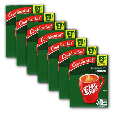 7x 2pc Continental Classic 20g Cup-A-Soup Packet Tomato Soup Instant Food Snack • 13$
