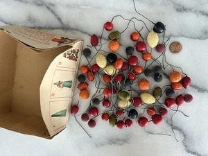 Vintage Mini Craft Multi Fruit Pick Lot Holiday Decor European As Is - Picture 1 of 1