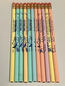 Vtg Atlas No. 2 11 Pencil LOT Michigan State Unsharpened - Picture 1 of 3