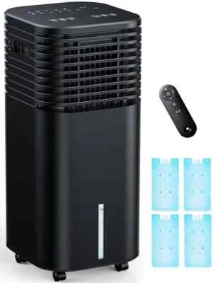 BRANDED TEMEIKE 4-IN-1 Portable Air Conditioners Evaporative Air Cooler w/ 4 Modes & ...