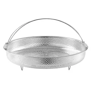 Stainless Steel Steamer Basket Food Steaming Rack Kitchen Strainer for Fruit - Picture 1 of 12