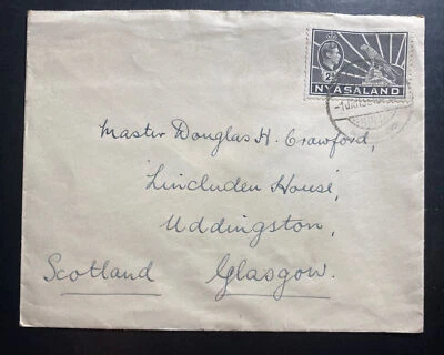 Zomba Nyasaland 1938 cubierta a Glasgow Escocia Foto 1 de 2
