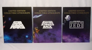 STAR WARS Limited Edition Collectible Lithograph SET Trilogy Empire Strikes Back - Picture 1 of 12