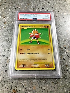 Pokemon TCG Cards Hitmonchan 129/127 Platinum Secret Rare PSA 9 MINT - Picture 1 of 6
