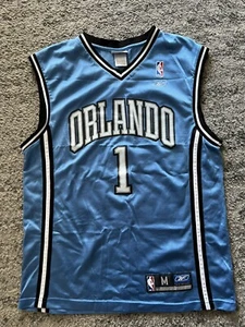 Vintage Orlando Magic Tracy McGrady Reebok Trikot Größe Medium Blau 90er Y2K - Bild 1 von 4