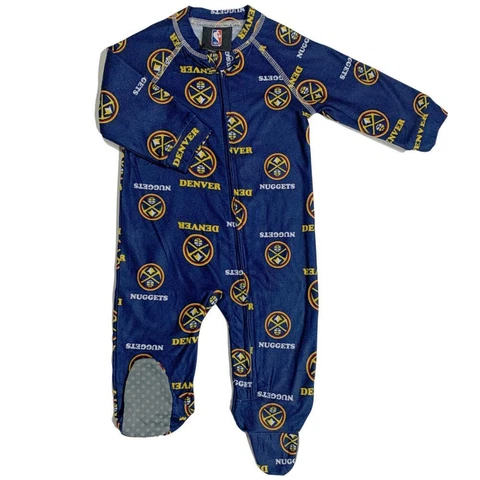 Infant/Toddler Denver Nuggets Coverall Zip Up Sleeper Cover