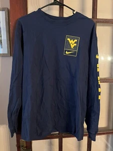 West Virgina University Nike Long Sleeve Tee Size Medium - Picture 1 of 5