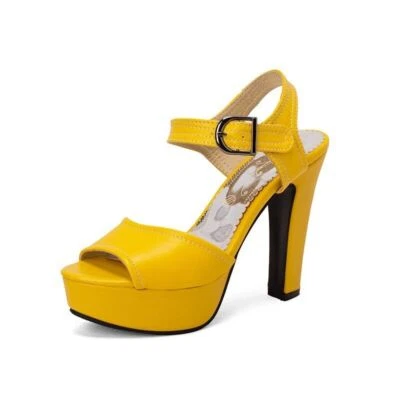 Sandals Drag Queen Women's Party Black Women Platform Shoes Size 34-48 - Image 1 of 4