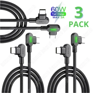 3X Mcdodo 60W LED Elbow PD Type USB C to USB C Fast Charging Cable Charger Cord - Picture 1 of 12