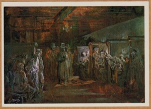 Gustave Doré 1981 Russian postcard LONDON SLUMS (Tavern in Whitechapel) - Imagen 1 de 2