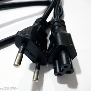 Cordon Cable Alimentation chargeur PC Portable Prise EUROPE 1,2M cable charger - Bild 1 von 1