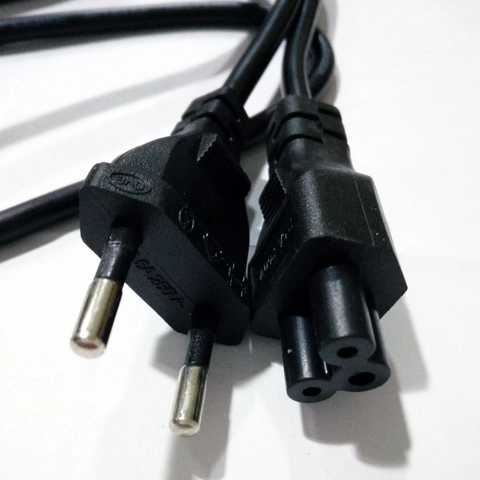 Cord cable power charger laptop PC socket Europe 1.2M cable charger - Image 1 of 1