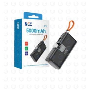 NCC POWER BANK 5000mAh PORTA USB-C + CAVO PER IPHONE FAST CHARGING 22.5W BP01 - Bild 1 von 2